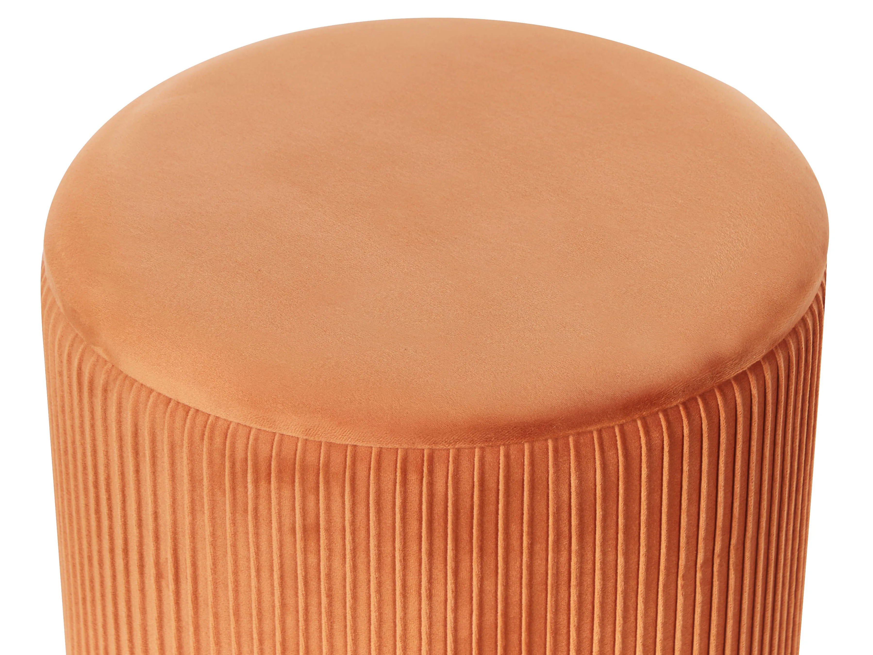 Set van 2 opbergpoefs MIRAMAR Fluweel Oranje