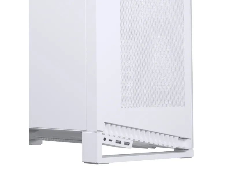 Phanteks NV7 - FT - udvidet ATX - sidepanel med vindue (hærdet glas) - ingen strømforsyning (ATX) - hvidmatteret - USB/Lyd