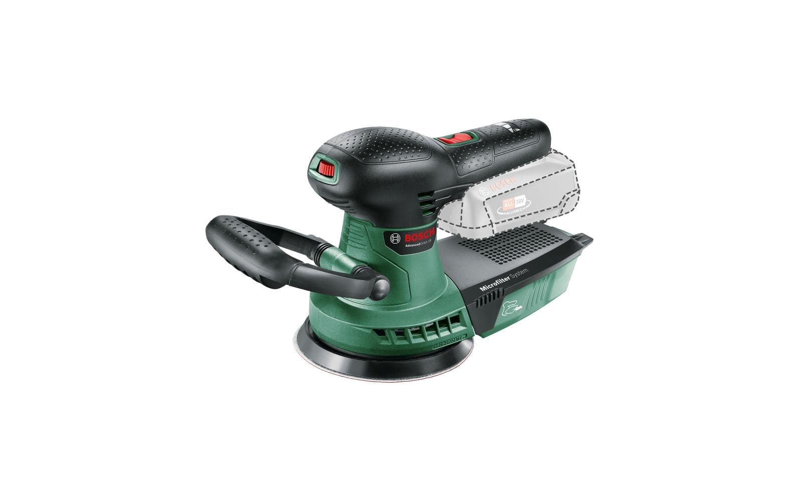 BOSCH Akku-Exzenterschleifer »Advanc« Ohne Akku/Ladegerät,