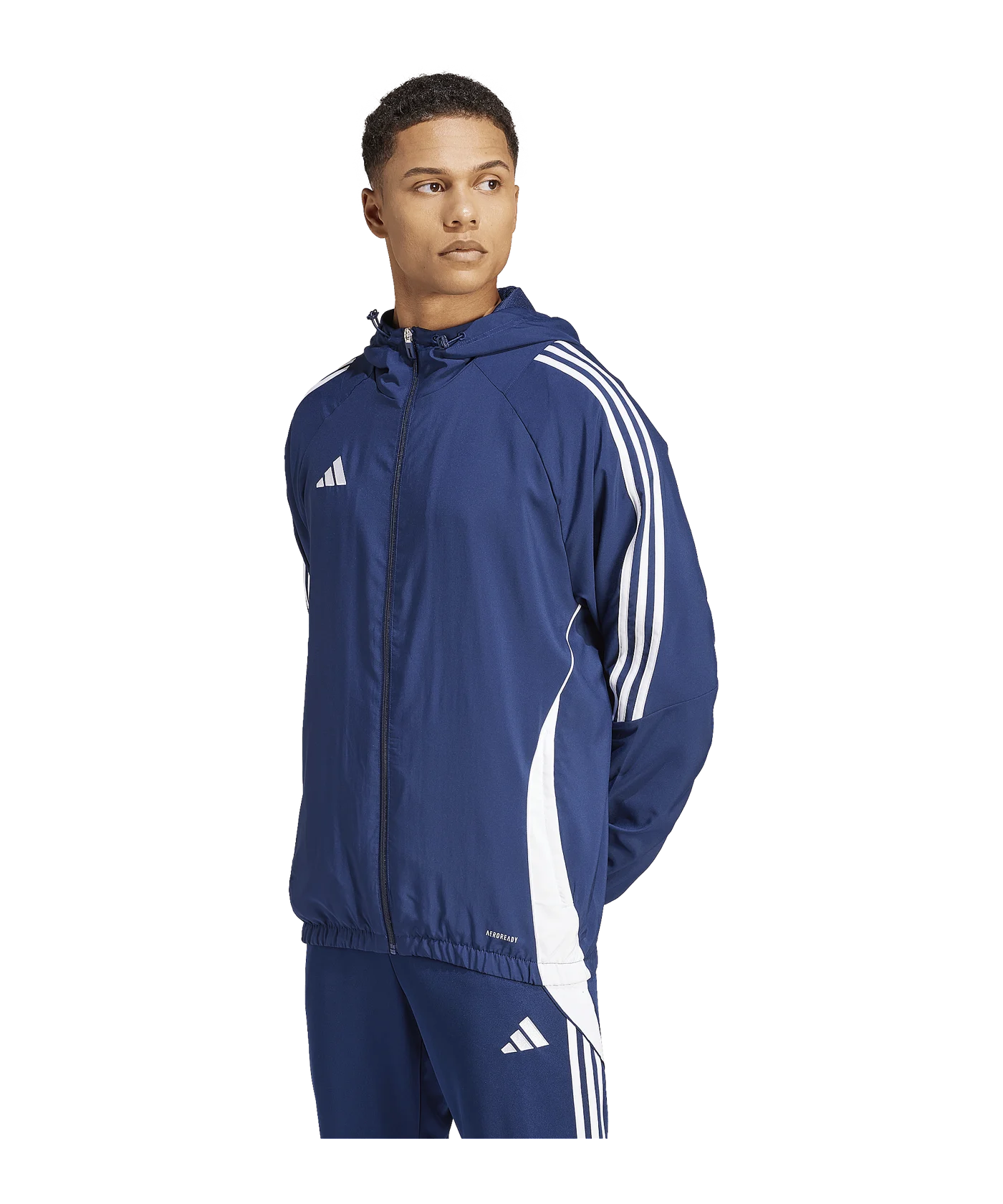 adidas Tiro 24 Windbreaker Blau Weiss