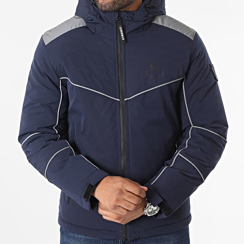 Doudoune Capuche Bleu Marine