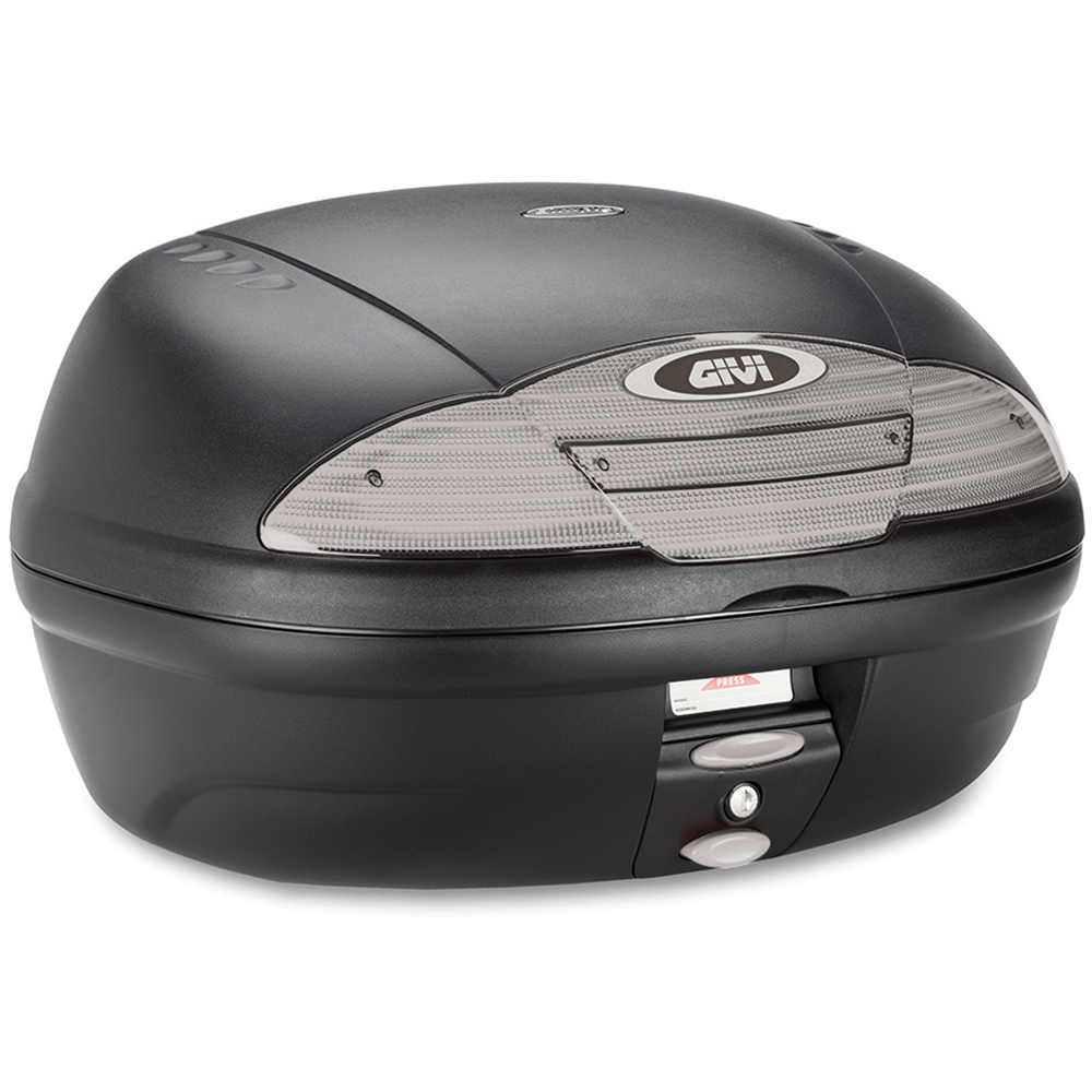Givi - Top case E450 Simply II avec platine et kit de fixation Noir / Fumé