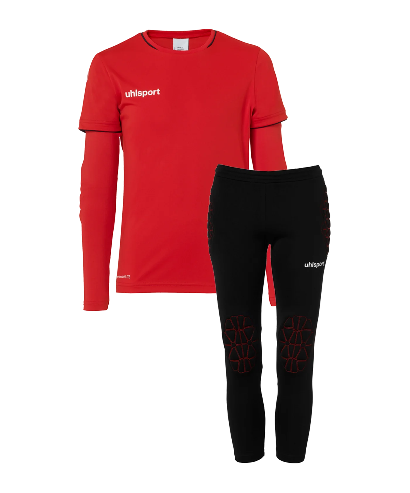 uhlsport Save Goalkeeper Torwartset Kids Rot F04