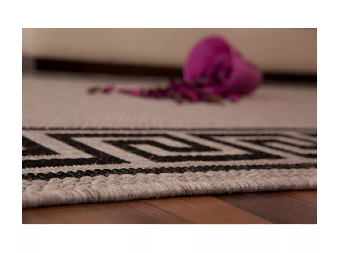 Tapis 110x60cm, design F205A coloris argent - Confort et élégance pour votre intérieur
