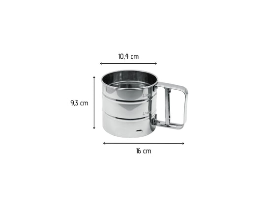 FMPROFESSIONAL - Set ustensiles de cuisine Tamis de farine en inox fm professional ref.21666