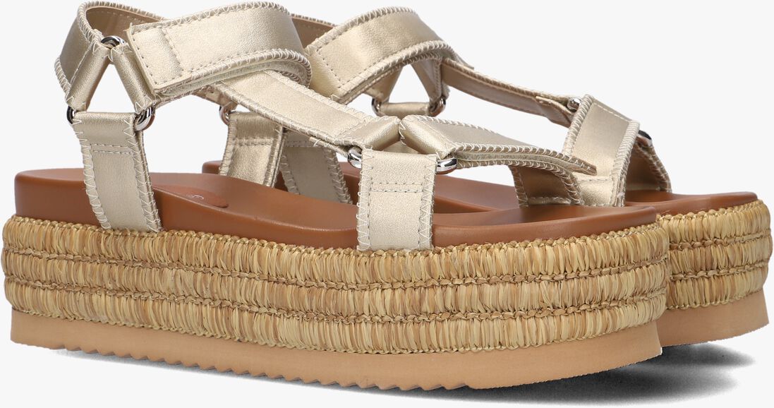 gouden blasz platte sandalen cls14351