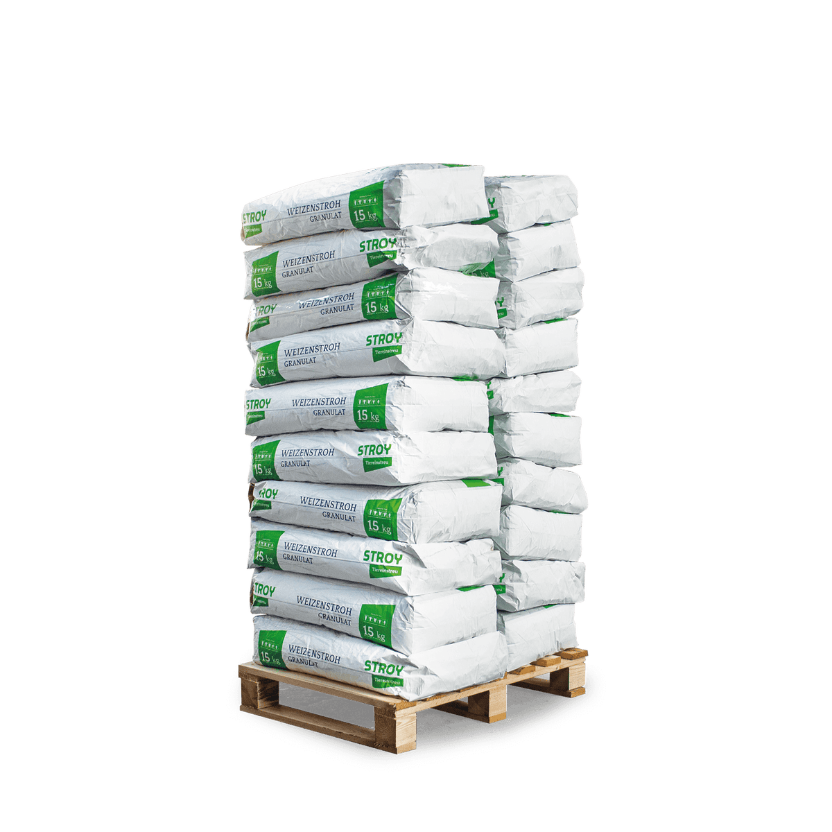 STROY Strokorrels Bedding 15kg x 20 Zakken 300kg Pallet Beddingkorrels