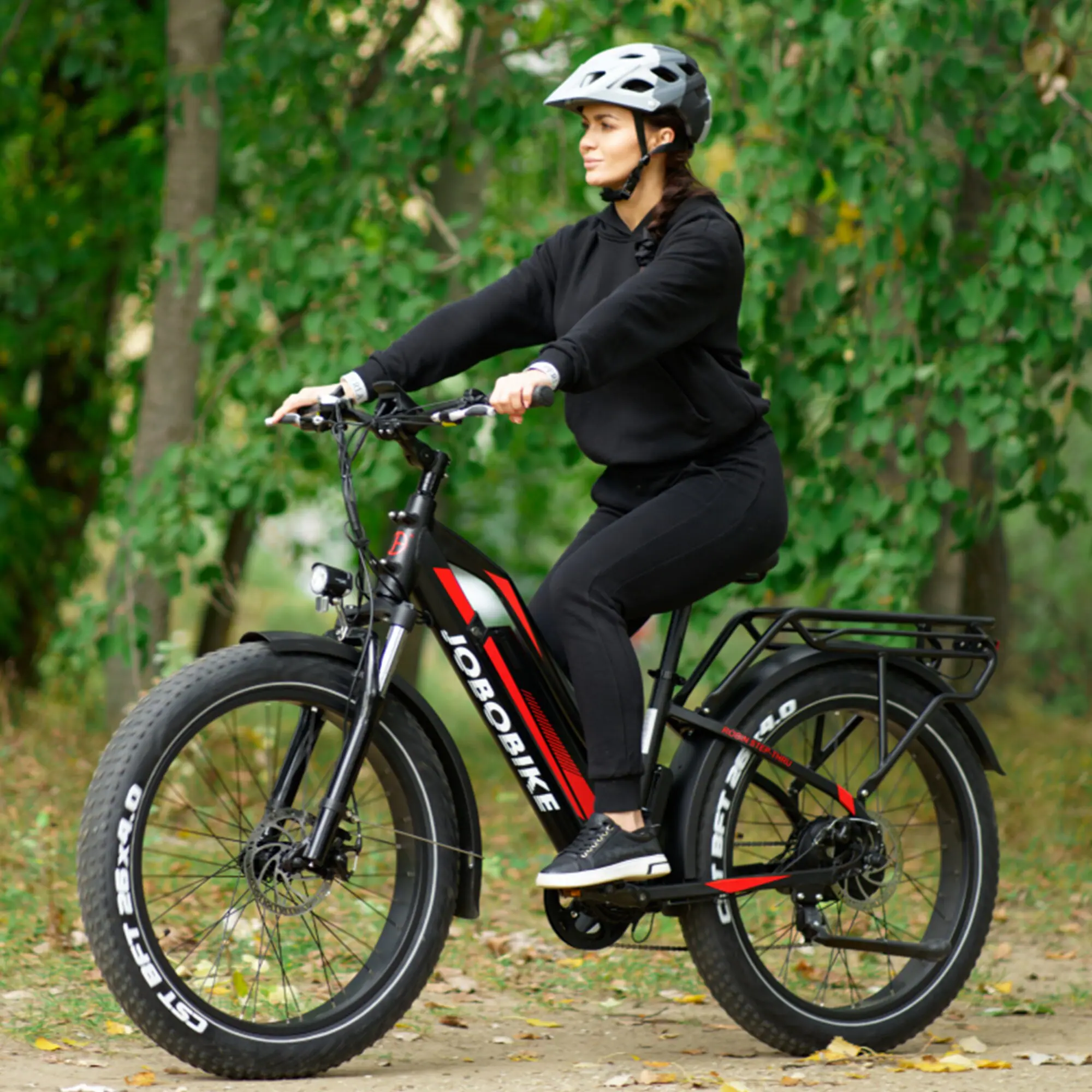 JOBOBIKE, Robin Hardtrail, Damen E-Bike 26 Zoll Fat-Reifen 250 W