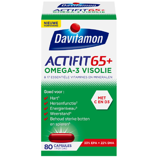 Davitamon Actifit 65  Omega-3 Visolie Capsules 80CP
