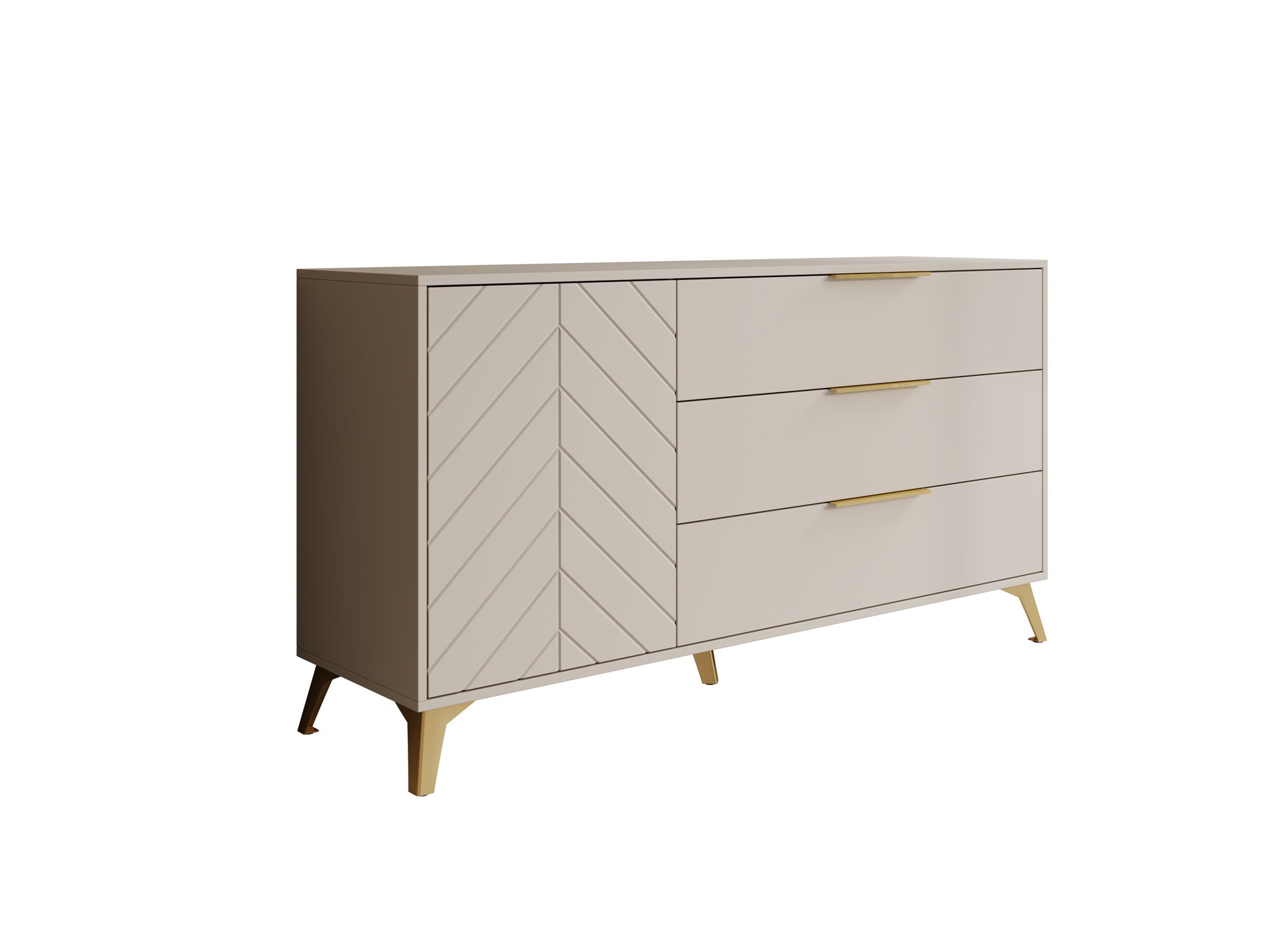 Xiano - Dressoir - Beige - 154x40x80 cm