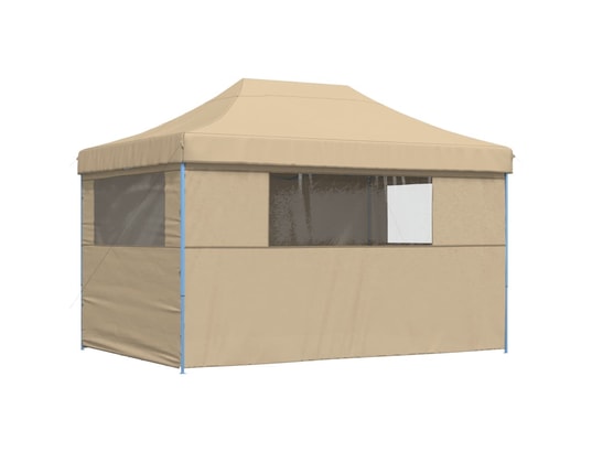 VIDAXL - Tente de réception pliable escamotable avec 4 parois latéral...