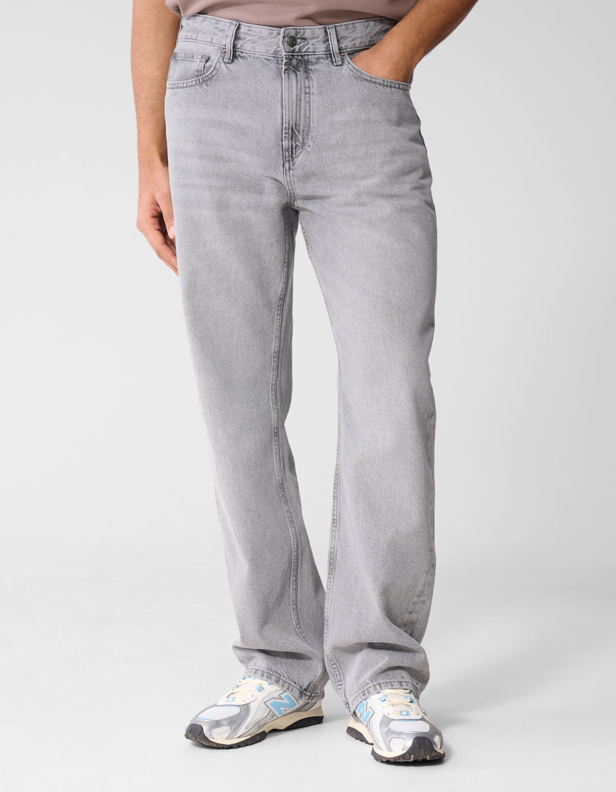 Relaxed Fit Jeans Lichtgrijs L32