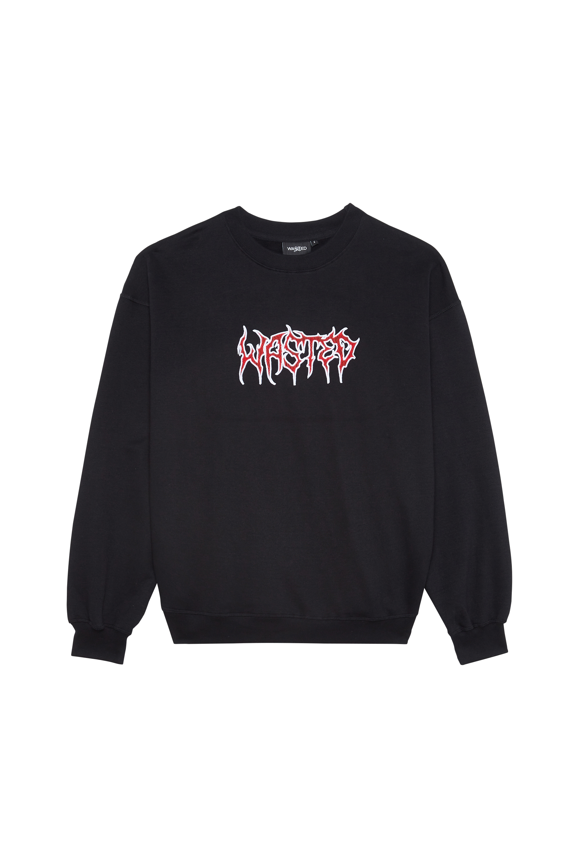 WASTED Sweatshirt CREW NECK FEELER Noir