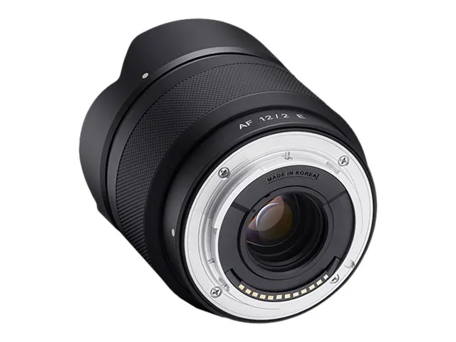 Samyang AF - Vidvinkel objektiv - 12 mm - f/2.0 - Sony E-mount - for Sony Cinema Line; a VLOGCAM; a1; a1 II; a6700; a7 IV; a7C; a7C II; a7CR; a7R V; a9 III