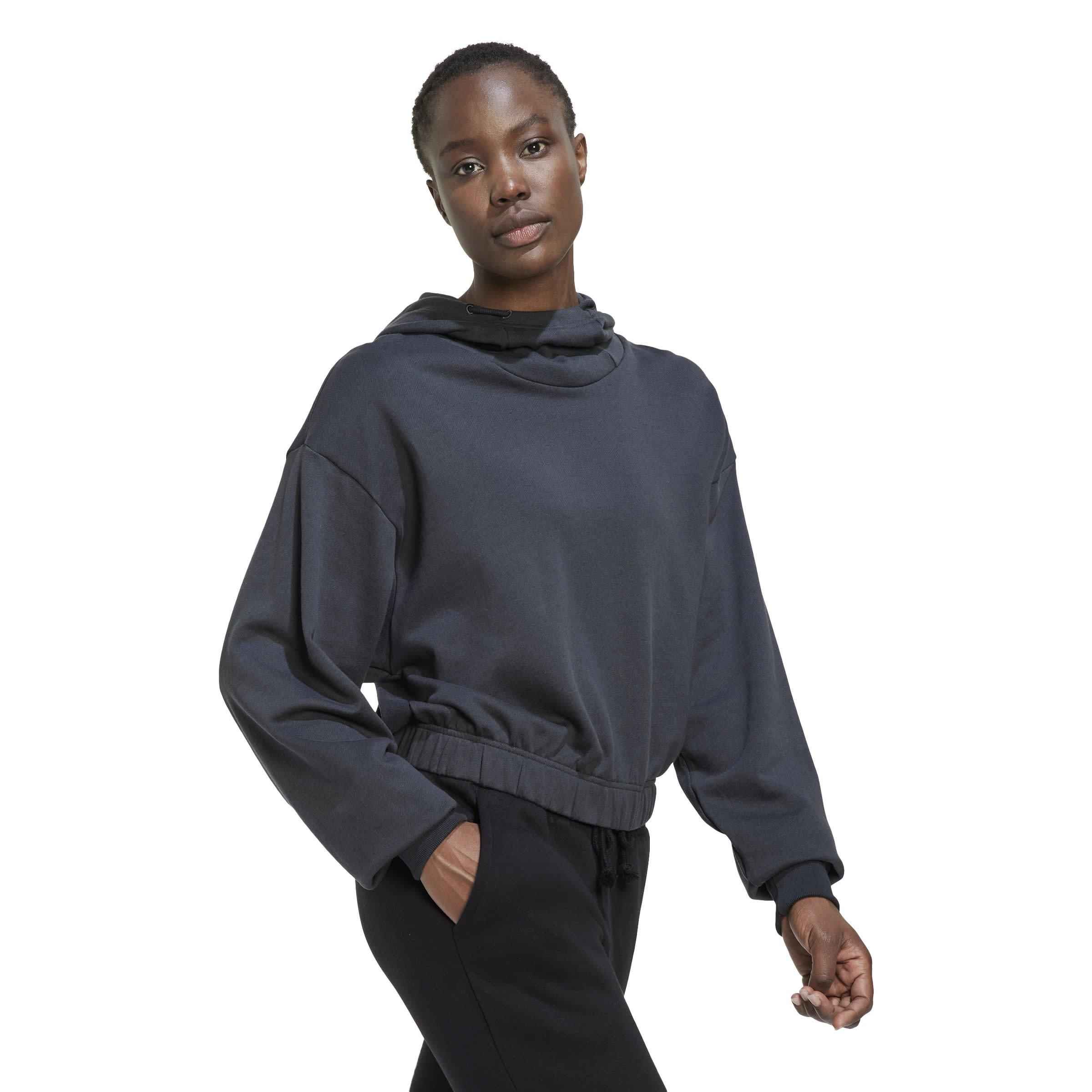 adidas Studio Lounge Cropped Hoodie Womens