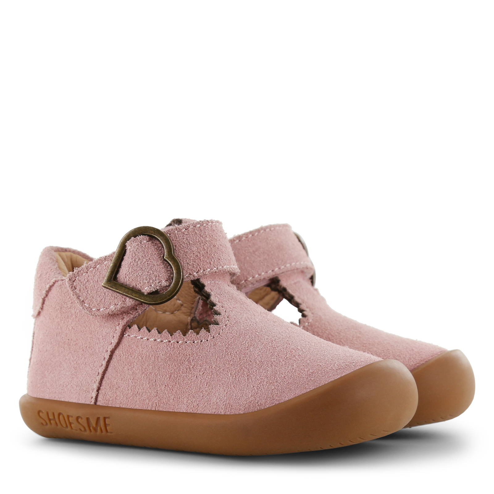 Shoesme roze T-band schoentje Leer | Meisjes schoenen