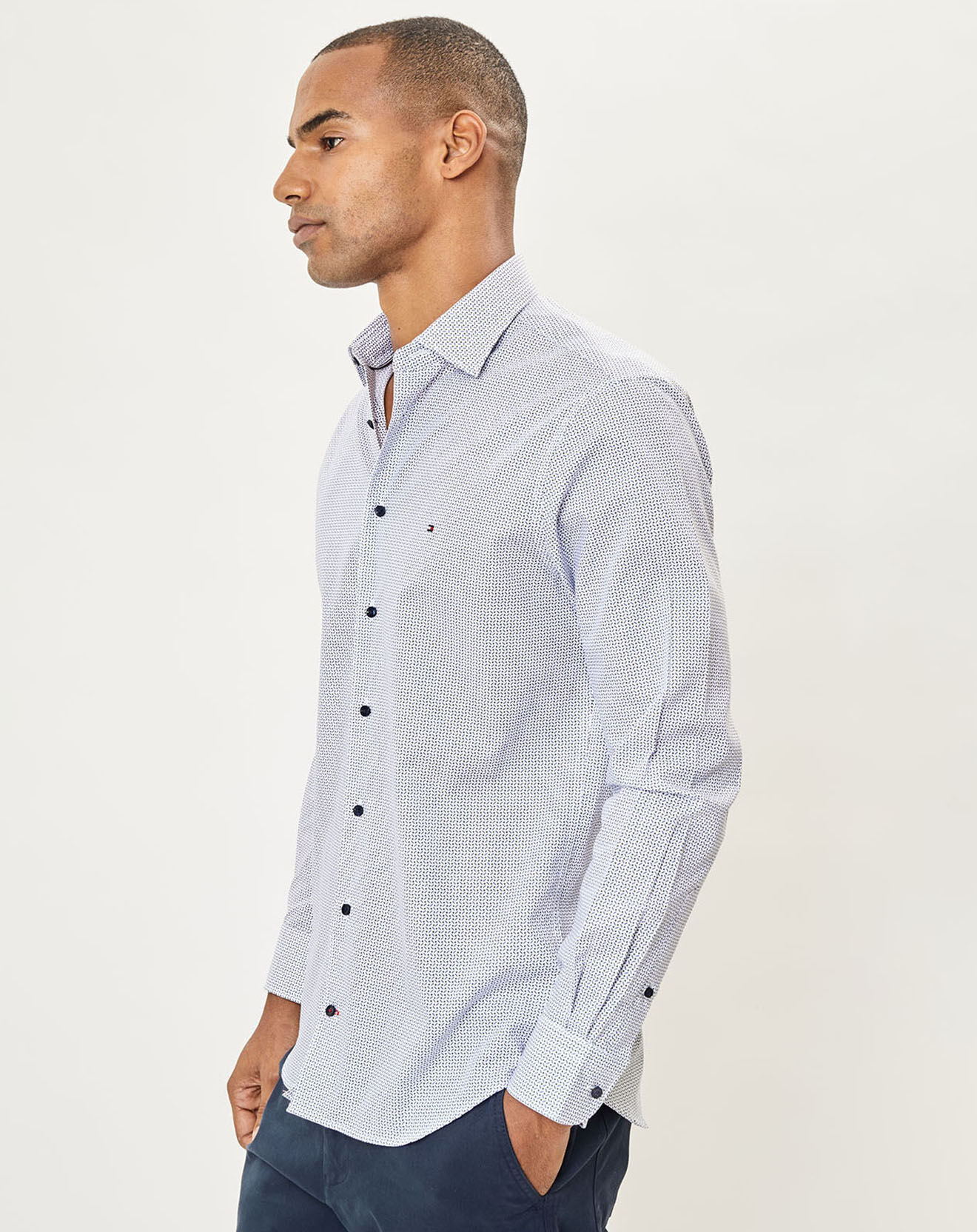 Tommy Hilfiger Chemise regular fit imprimée bleu/vert/blanc