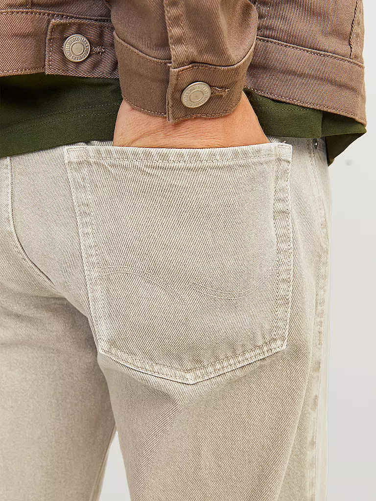 JACK & JONES Jeans Baggy Fit JJIEDDIE JJORIGINAL beige