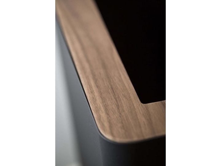Yamazaki Papierkorb RIN 10 l, Schwarz Mülleimer