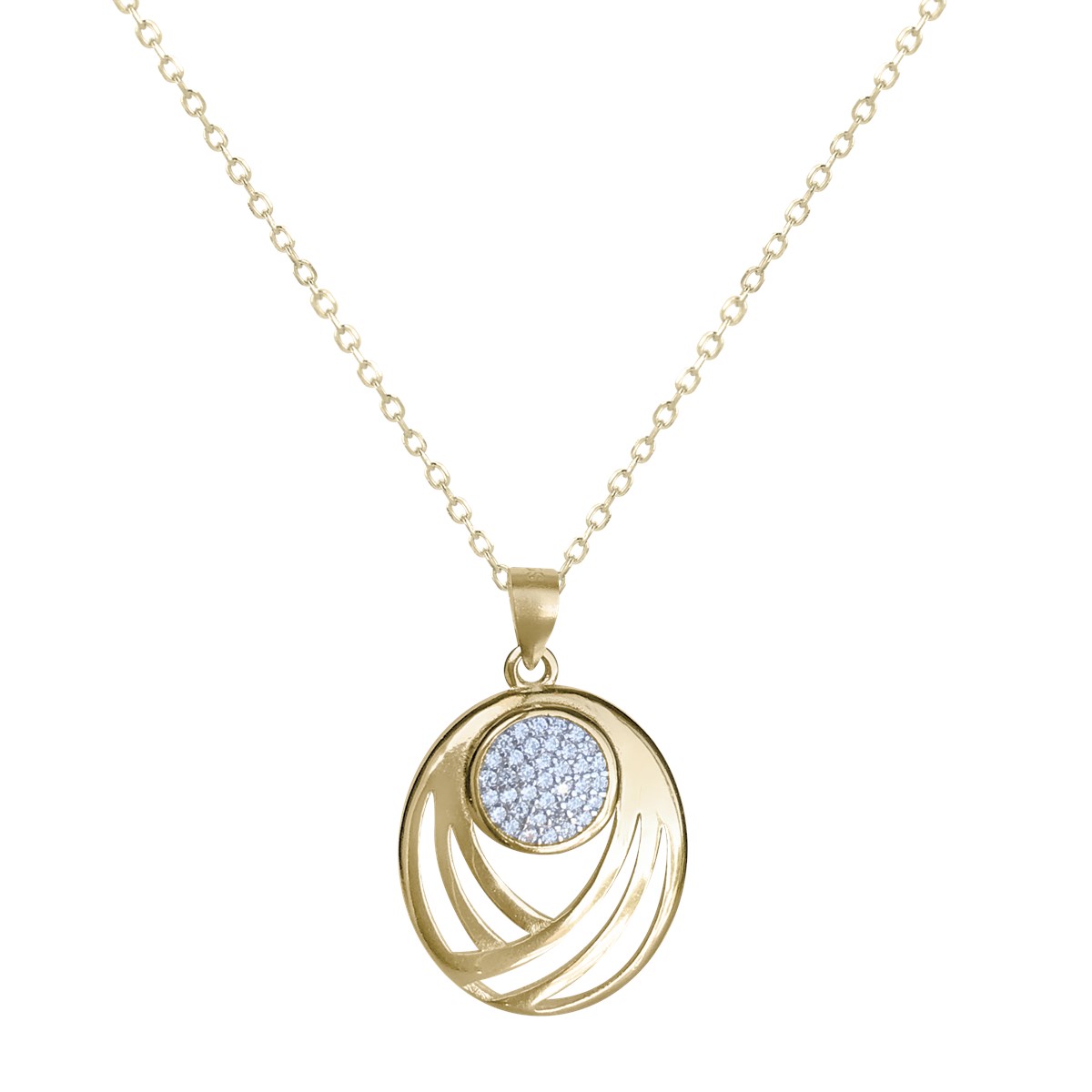 Collier plaqué or oxyde