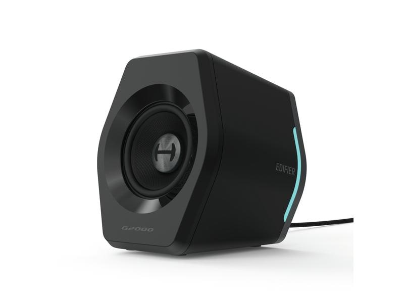 Edifier PC-Lautsprecher G2000 Schwarz Gaming Lautsprecher mit 16 Watt Leistung, RGB LEDs und Bluetooth