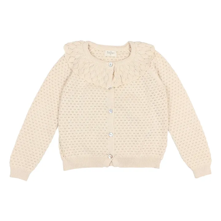 Búho Cardigan Boho Ajouré | Ecru