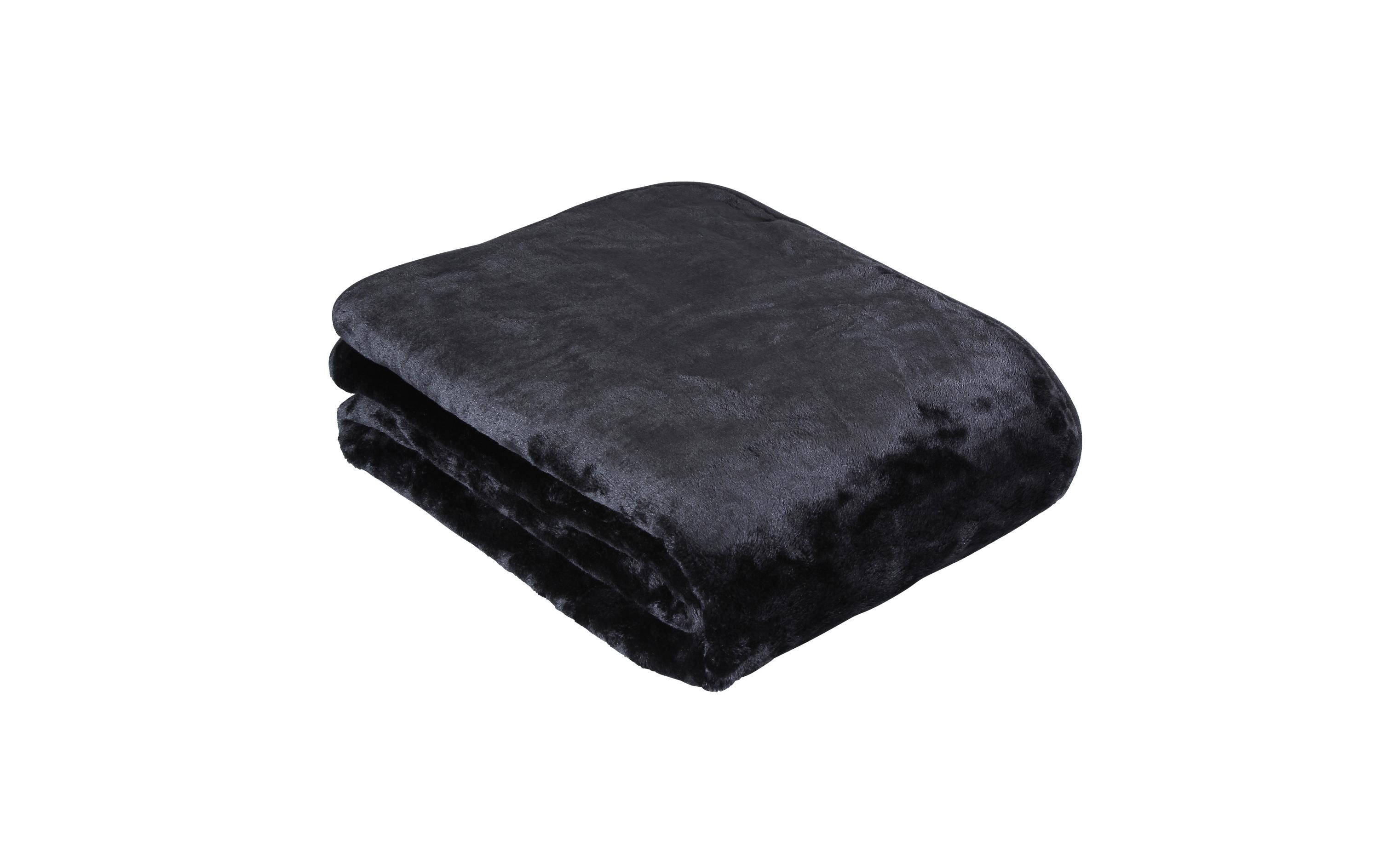 Decke Cashmina Schwarz, 150 x 200 cmKuscheldecke supersoft