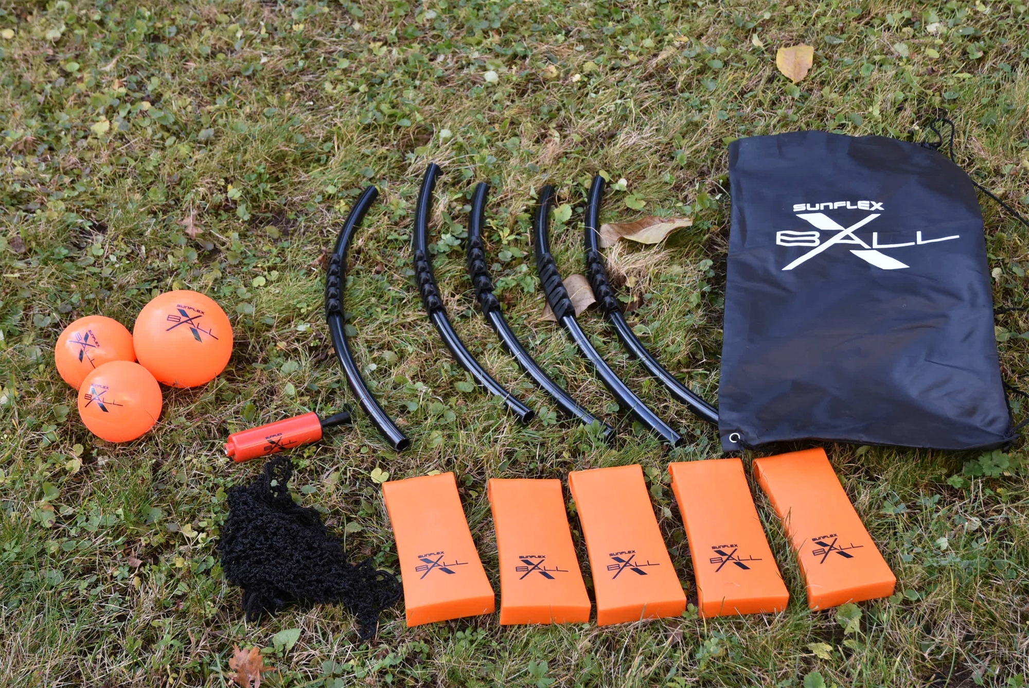 sunflex sport X BALL Spielset für bis zu 4 Personen inklusive Aufbewahrungstasche