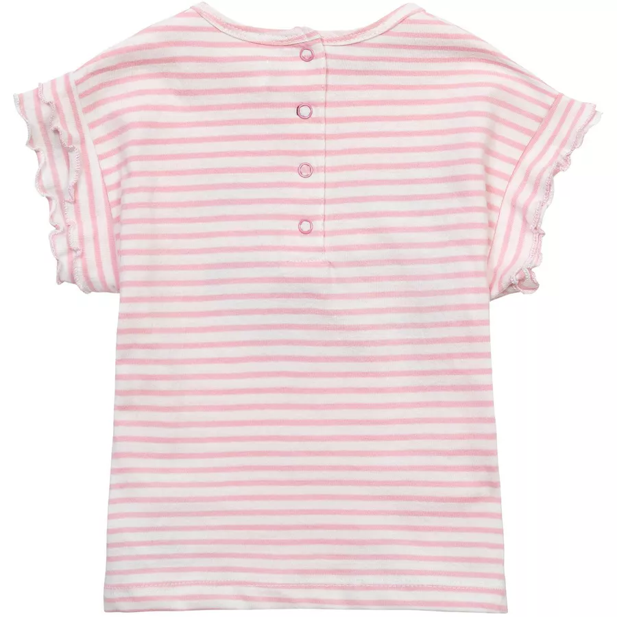 MINOTI Shorts und T-Shirt im Set RosaDenim-Hellblau