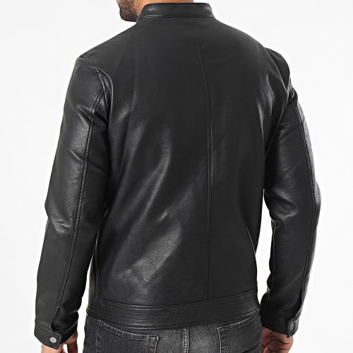 Veste Cuir Rocky Noir