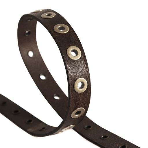 Depeche Smalt Bælte, Dark Brown, 95 cm