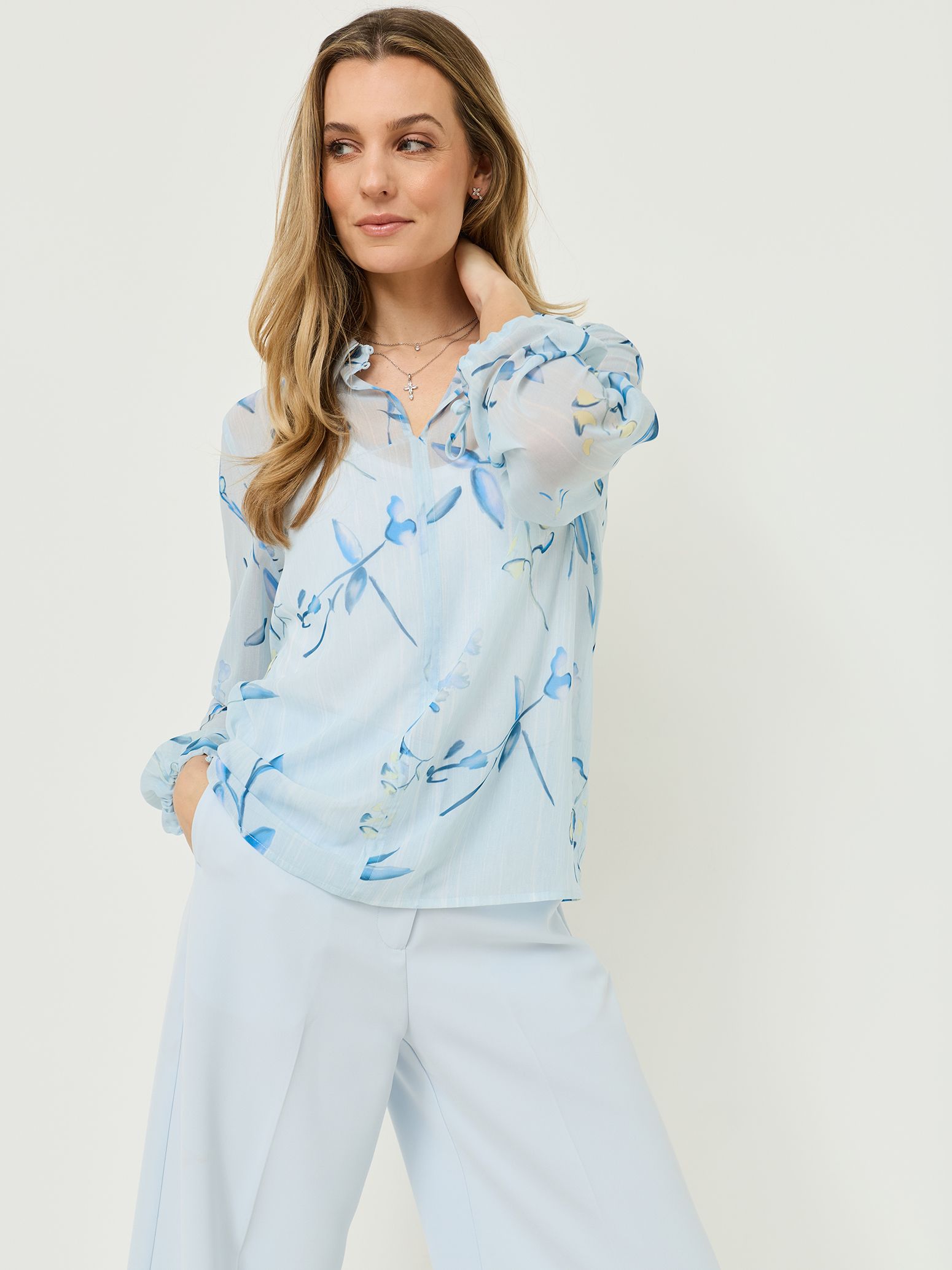 Blouse - blauw