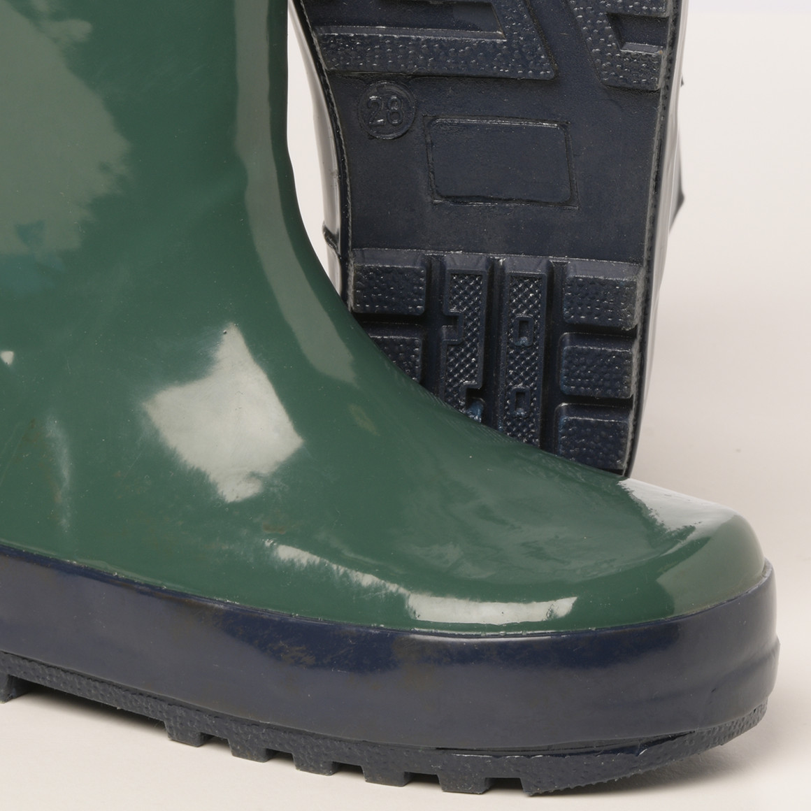 Topolino Kinder Gummistiefel mit Tunnelzug dunkelgrün