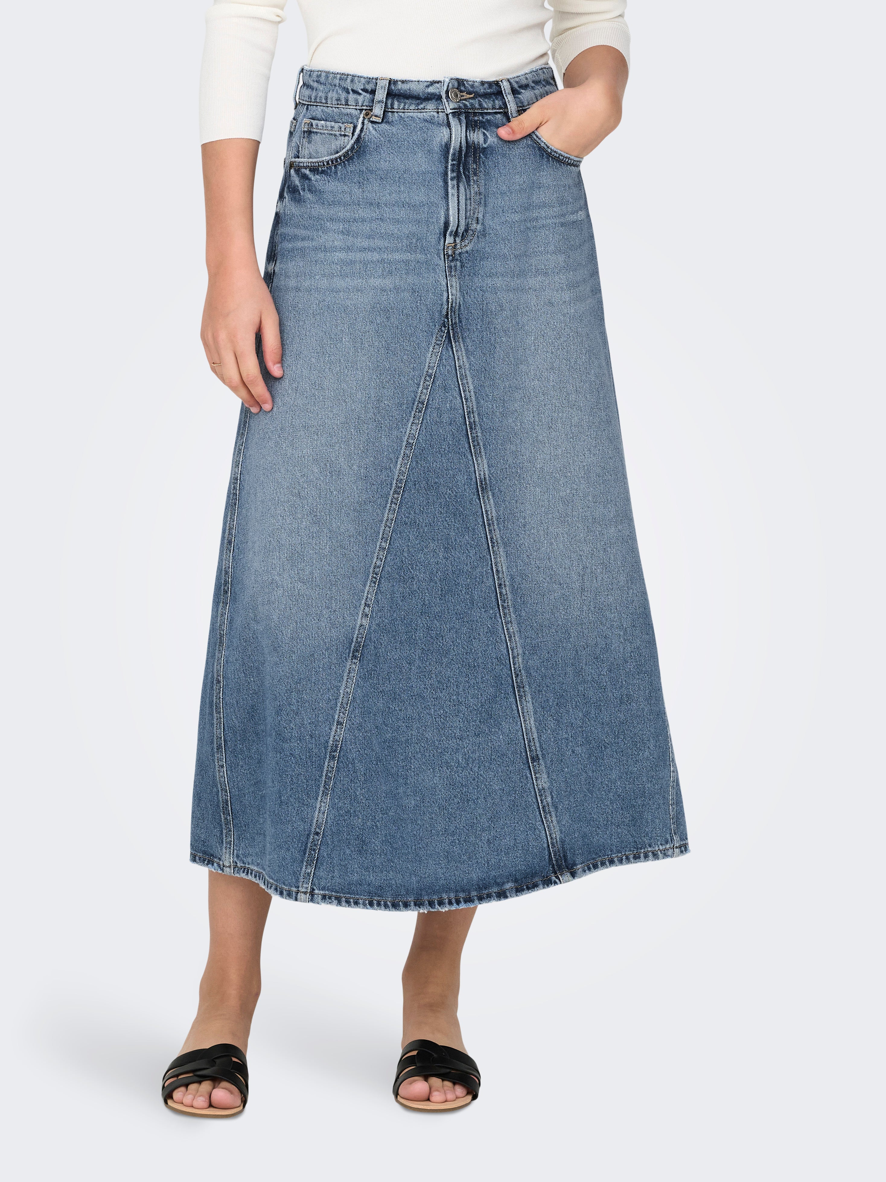 ONLJOSLYN Jeansrock Medium Blue Denim