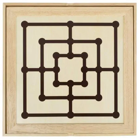 goki Spieleset Schach, Dame und Mühle