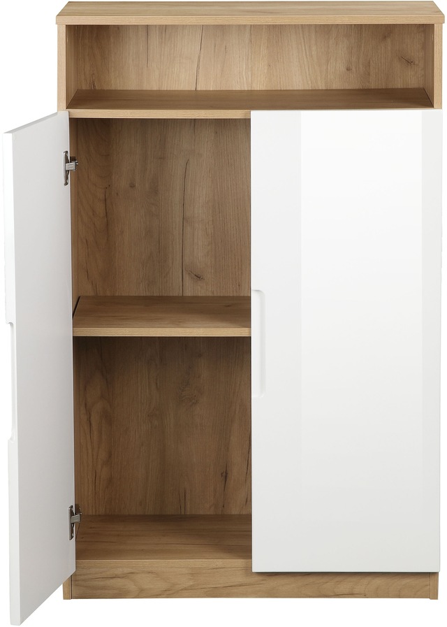 andas Aktenschrank »Lund« mit Griffmulden & Hochglanzfronten, Aktenordnerhöhe, Breite 70 cm
