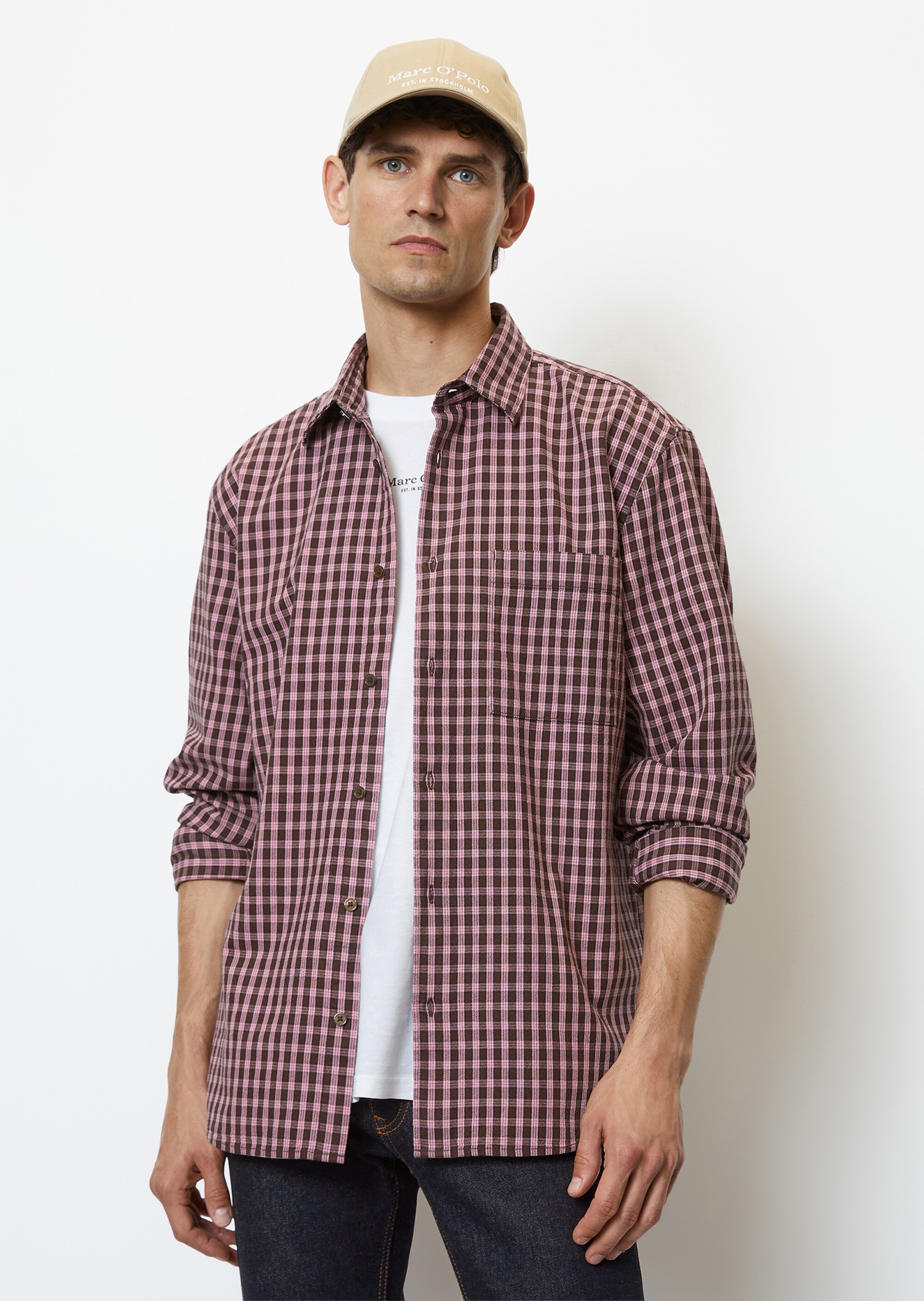 Hemd regular in softem Organic-Cotton-Check