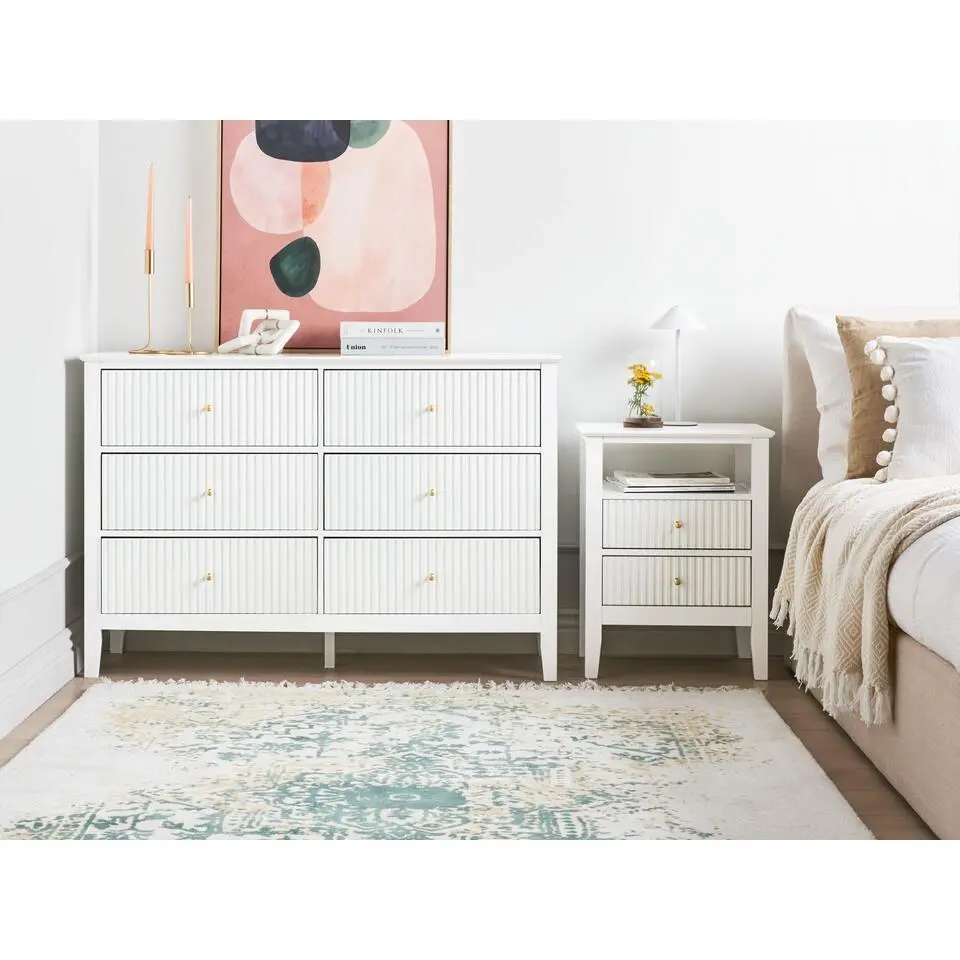 ASSISI - Dressoir 6 lades - Wit - MDF