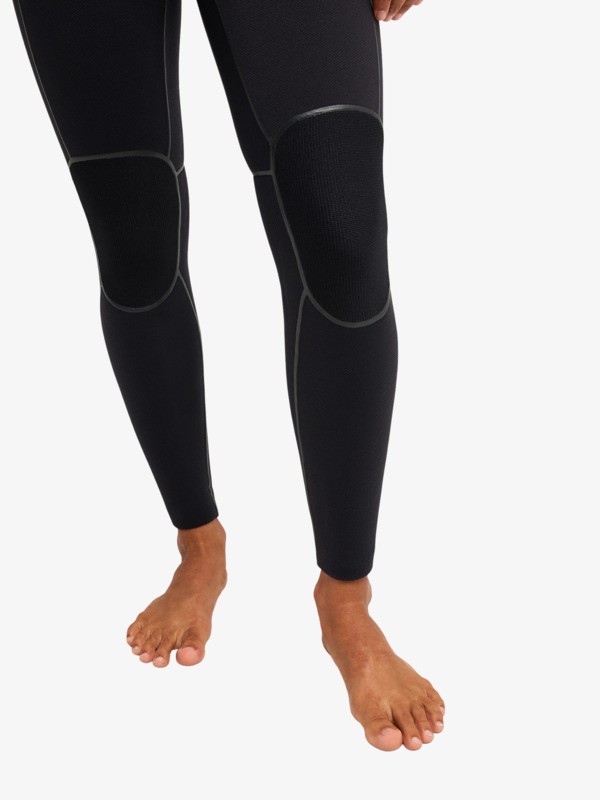 5/4 Elite Xtra Warm Combinaison de surf à capuche avec zip poitrine Noir Femme