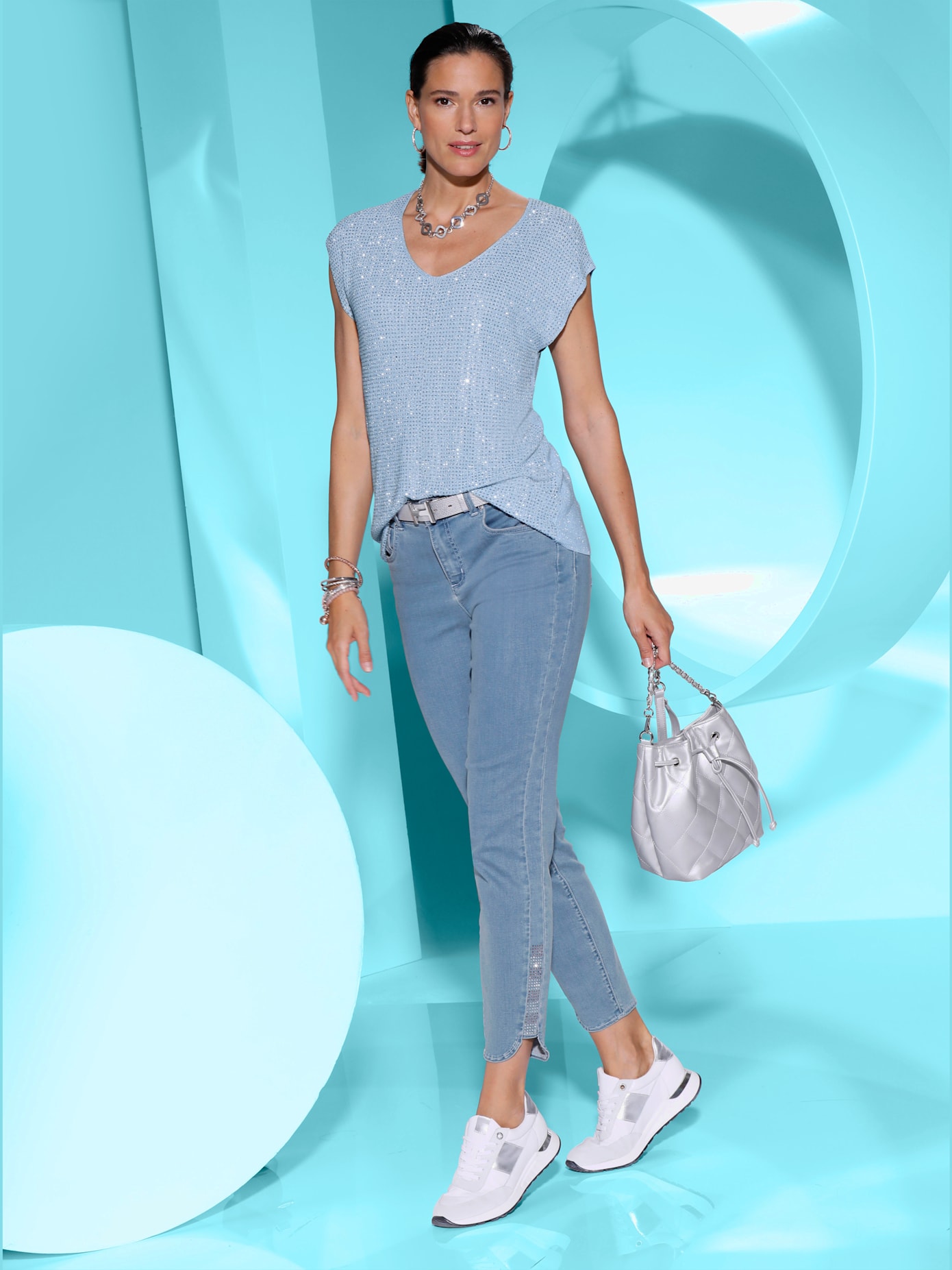 Jean mélange de lyocell et de viscose de qualité