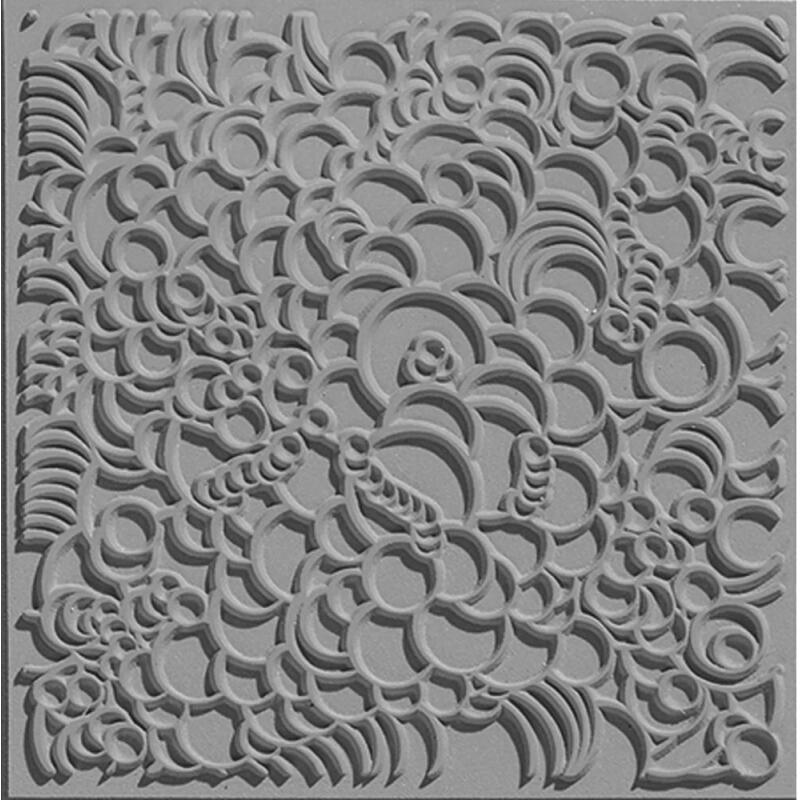 Cernit plaque de texture Bubbles - Gris