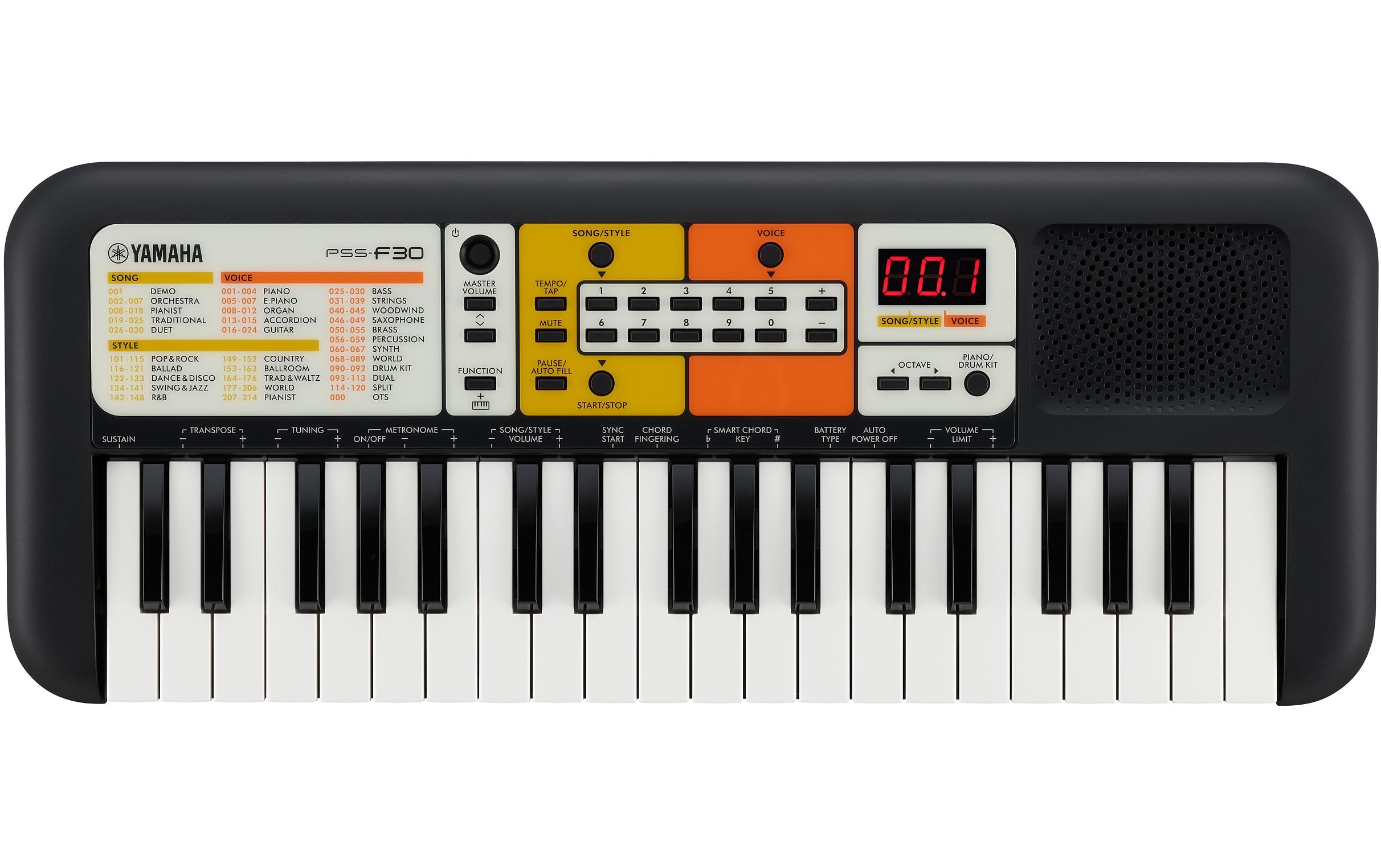 Mini Keyboard PSS-F30Tragbares Keyboard für Kinder zum Einstieg in die Musik