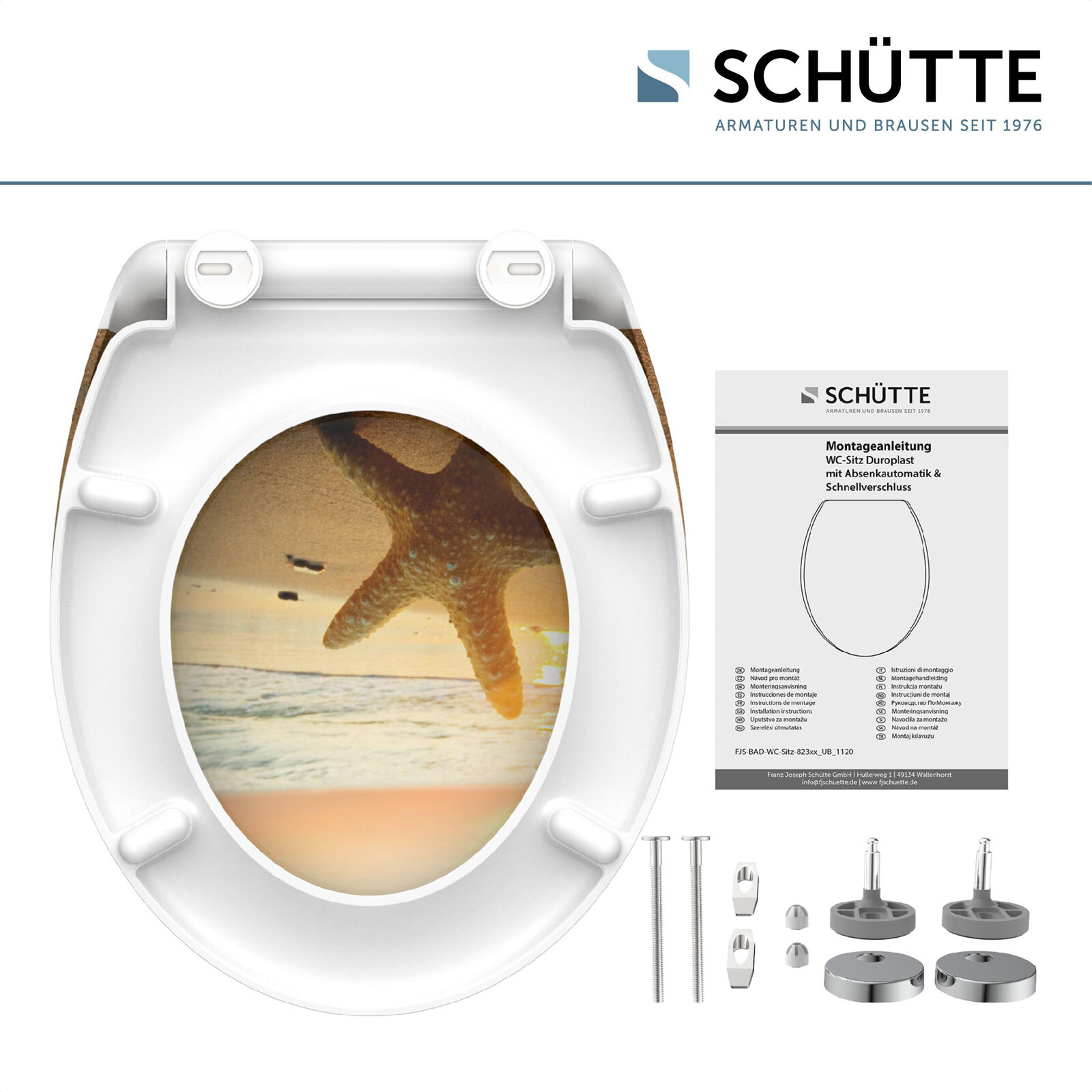 SCHÜTTE Duroplast WC-Sitz Sea Star