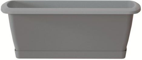 Intratuin balkonbak Compleet grijs 59,3 x 19 x 14 cm