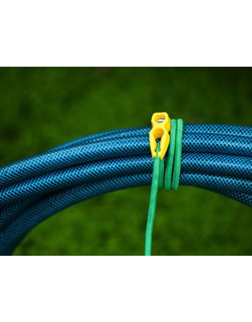 Nature Elastische Band Met Clip - Klim-En Geleide Artikel - 0.5x0.5x65 cm Groen