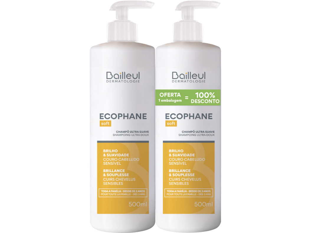 CHAMPÔ BIORGA ECOPHANE ULTRA SUAVE 500ML 1=2