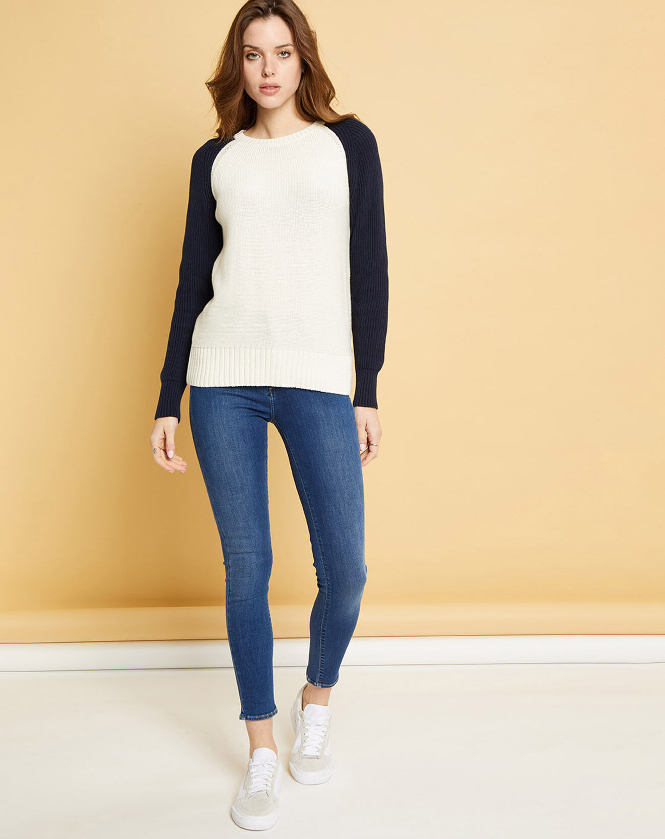 Acquaverde Jean  slim Twiggy bleu foncé