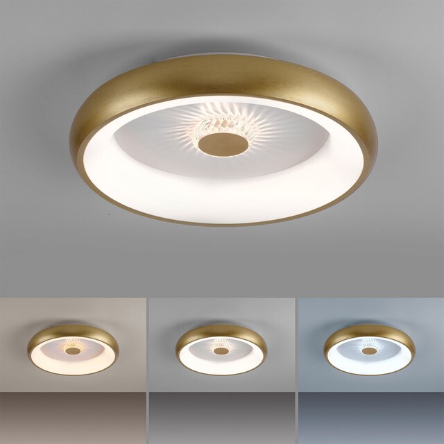 JUST LIGHT LED Deckenlampe VERTIGO 46 cm mattmessingfarbig
