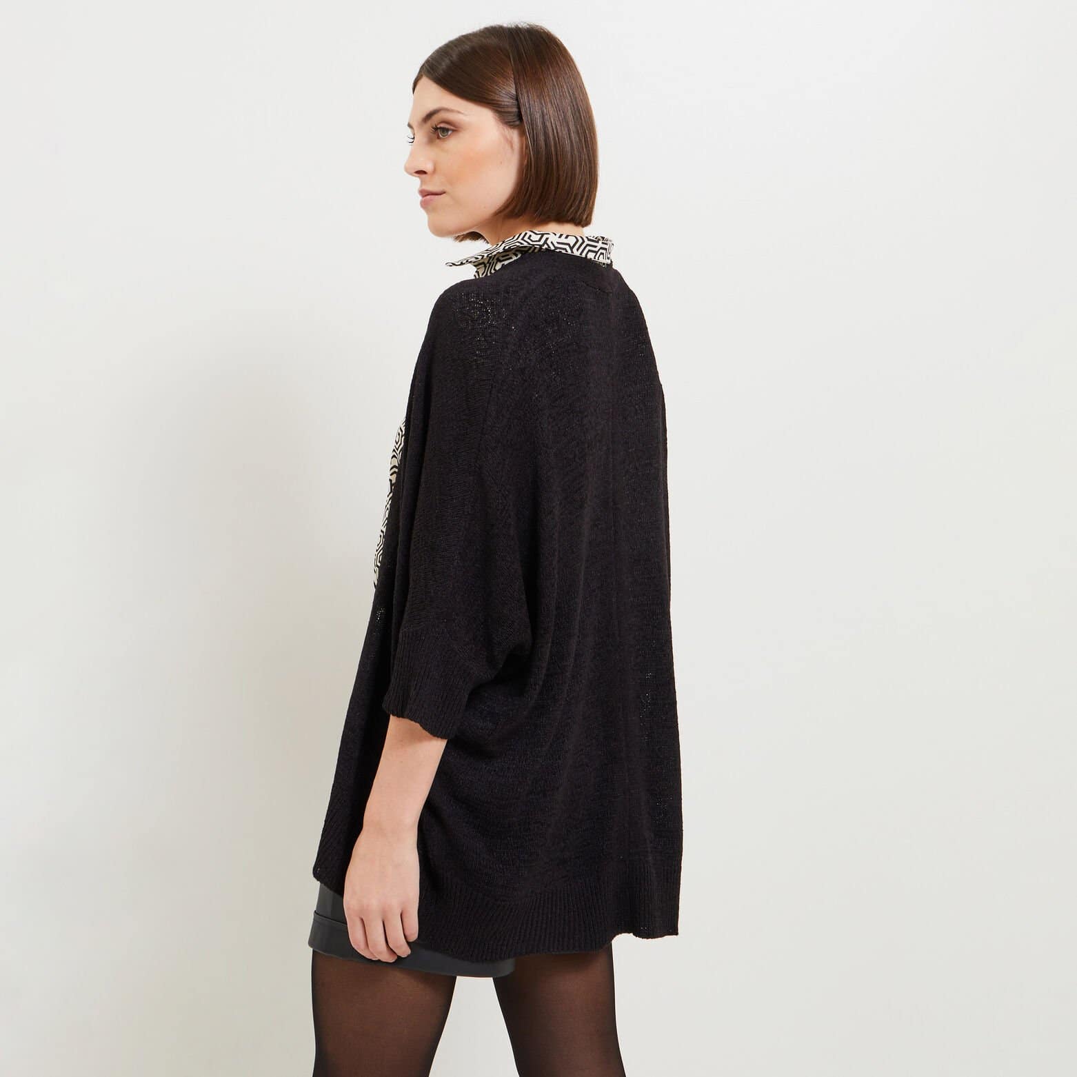 Gilet mi-long femme