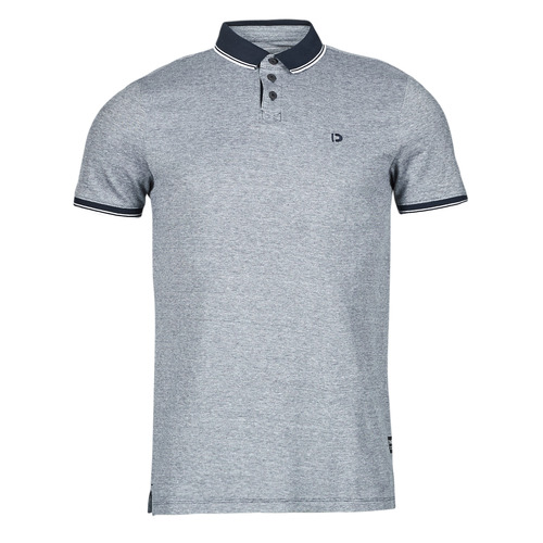 Tom Tailor - POLO WITH RIB DETAIL - Marine chiné